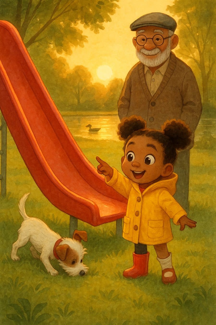 Previously on… The park, golden hour